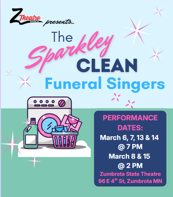 The Sparkley Clean Funeral Singers performance poster